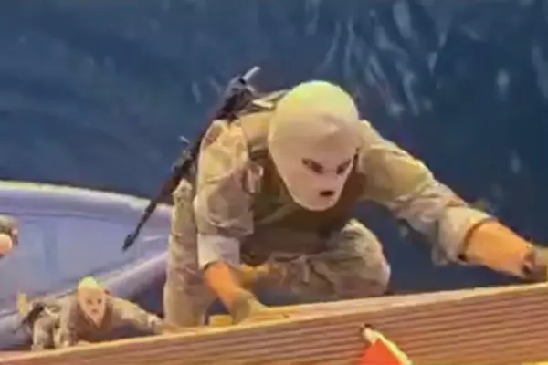 The video released by Iran of the boarding of two ships in the Strait of Hormuz