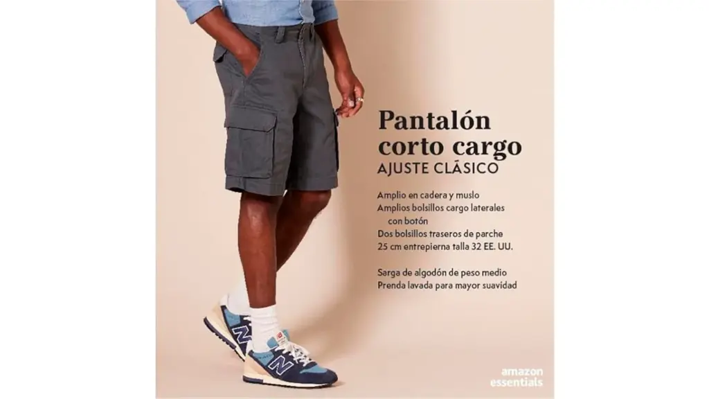 Cargo pants on a white background.