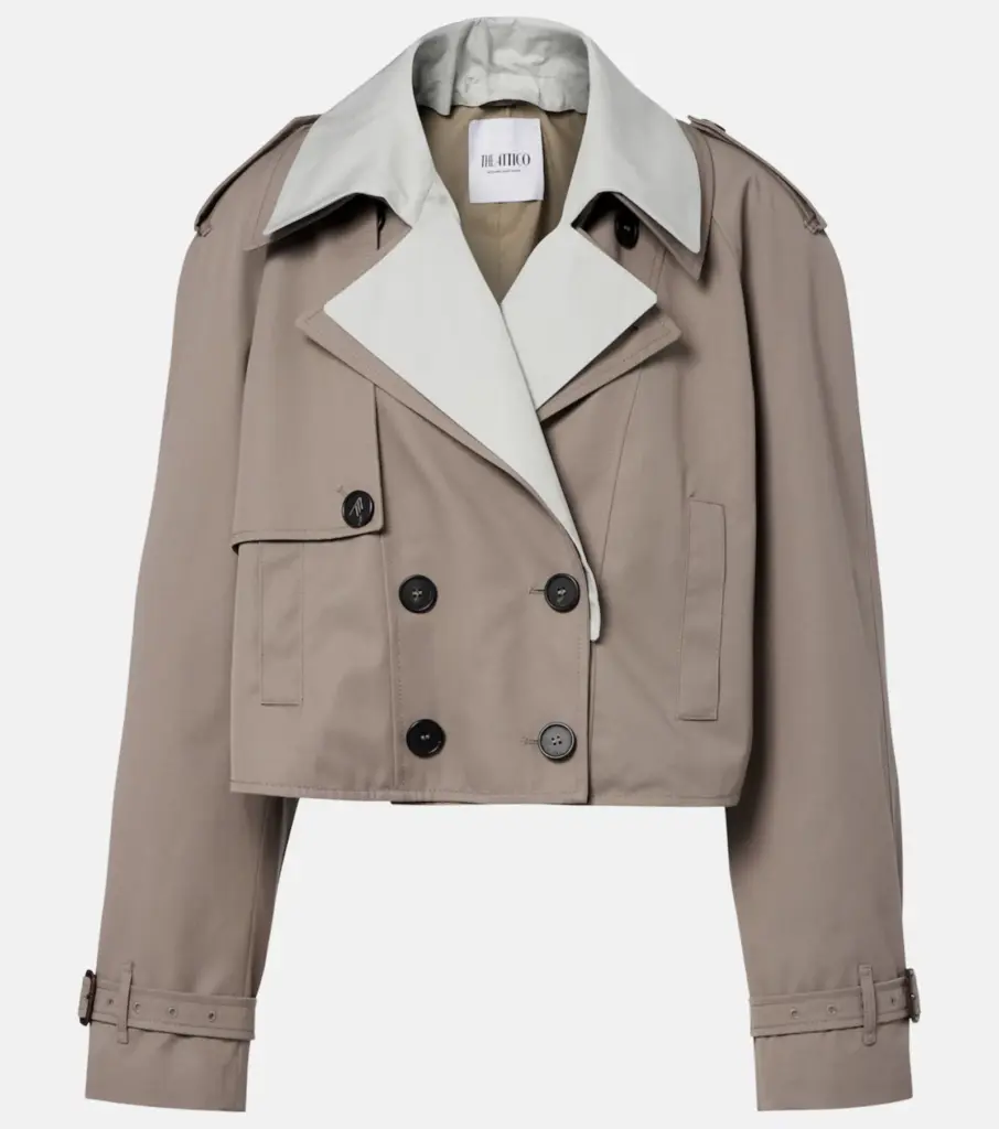 The short trench coat, a new interpretation perfect for transitional weather