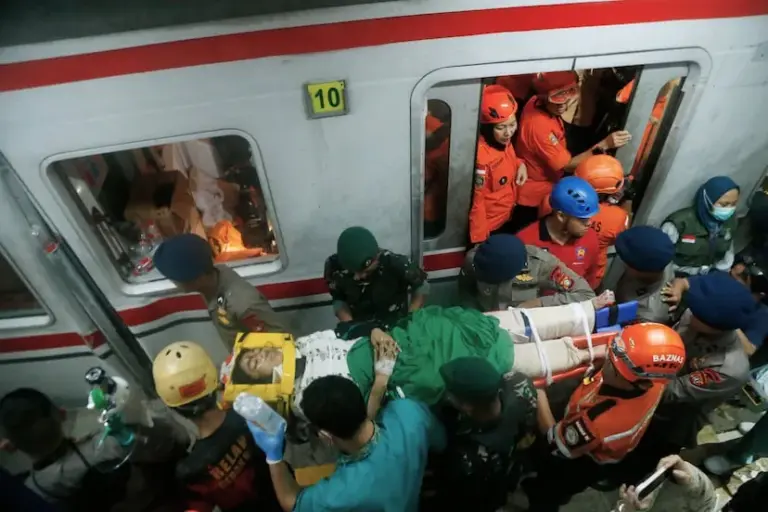 At least 14 women die in two-train collision in Indonesia