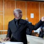 A South African court sentences opposition leader Julius Malema to five years in prison for firing a rifle into the air at a rally