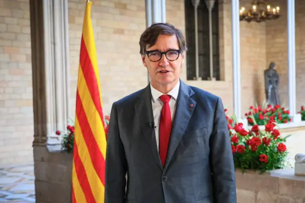 Salvador Illa reivindica el catalán en un discurso de Sant Jordi centrado en la regularización de inmigrantes