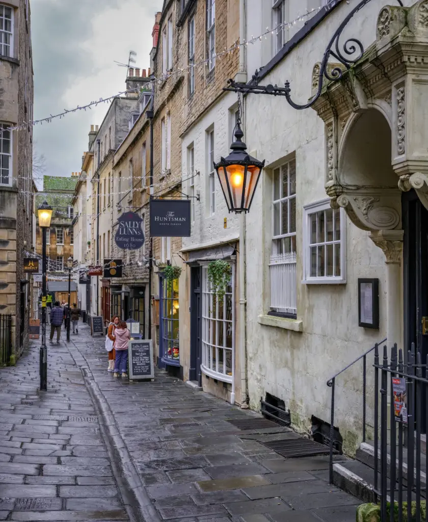 The streets of Bath, in England.