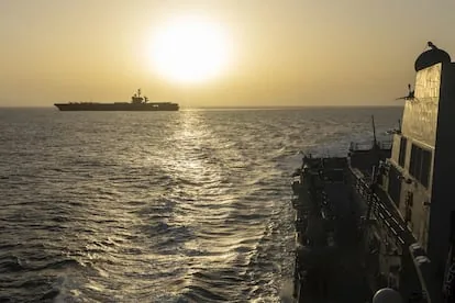 United States intercepts an Iranian cargo ship that was trying to pass through the Strait of Hormuz