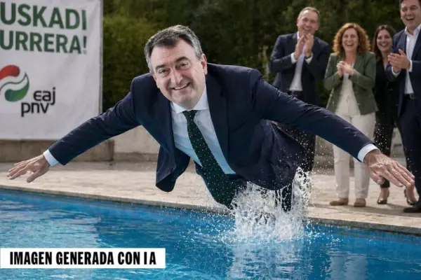 The tension between the PNV and the socialists explodes over an AI joke about Aitor Esteban