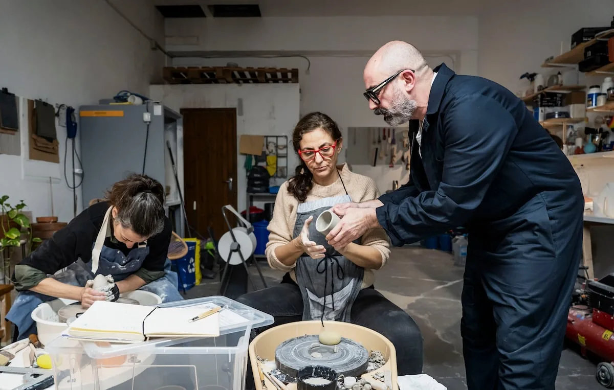 Roberto Paparcone, the architect who left his job to mold clay