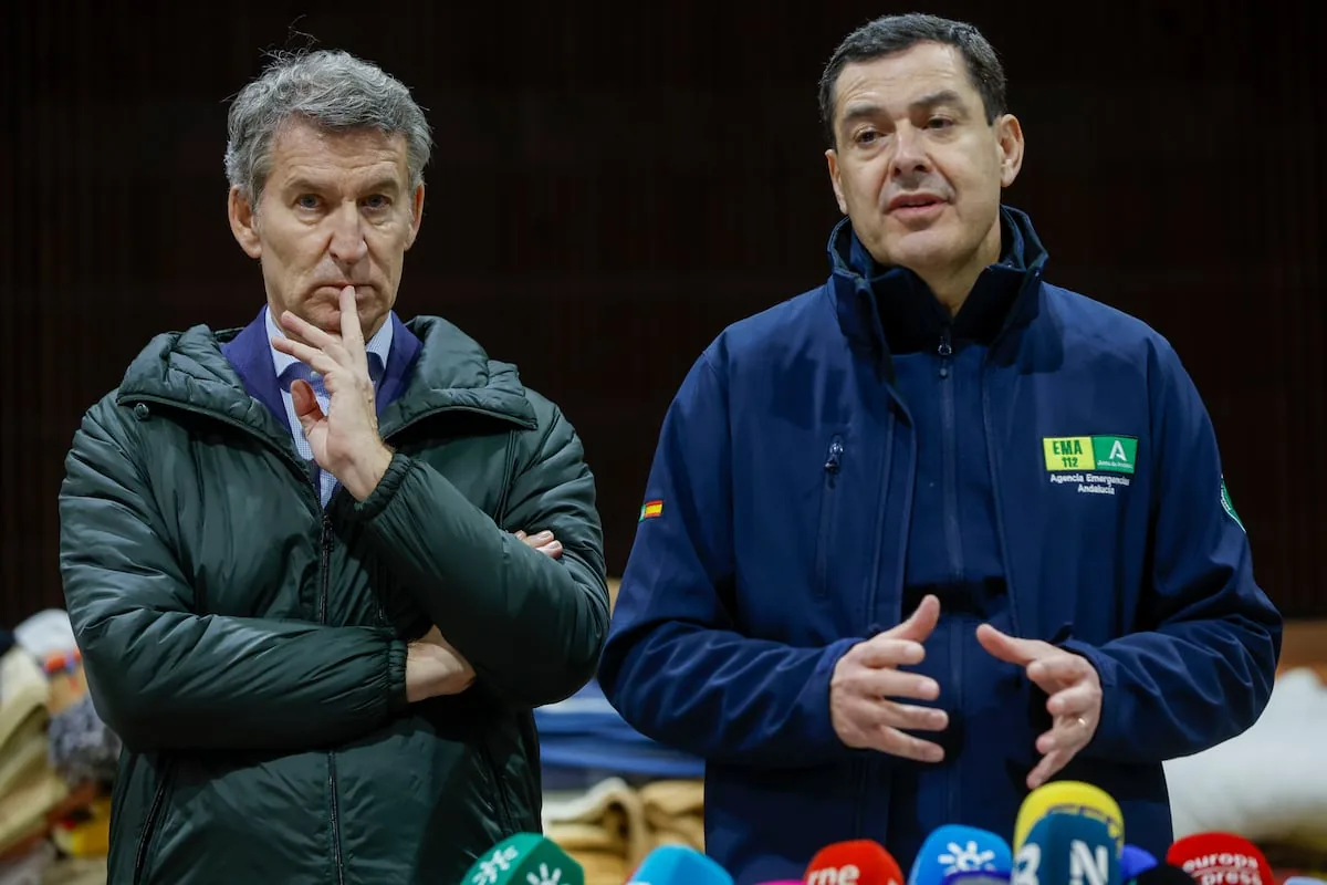 Feijóo will campaign in Andalusia with his own agenda parallel to that of Juan Manuel Moreno