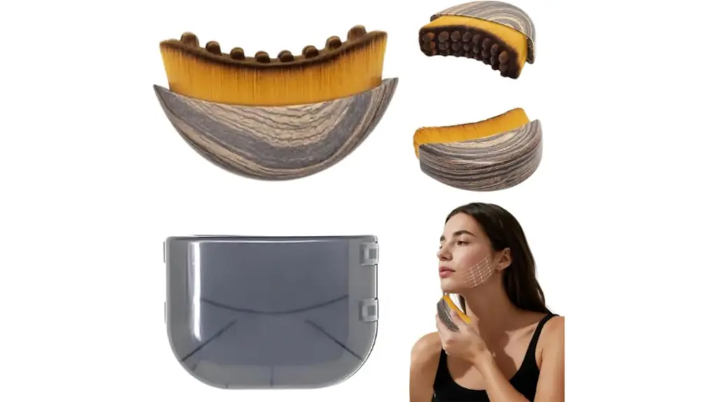 Este cepillo facial de drenaje linfático desinflama el rostro y define los contornos.