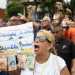 Opposition unions head to the United States embassy to demand democracy in Venezuela