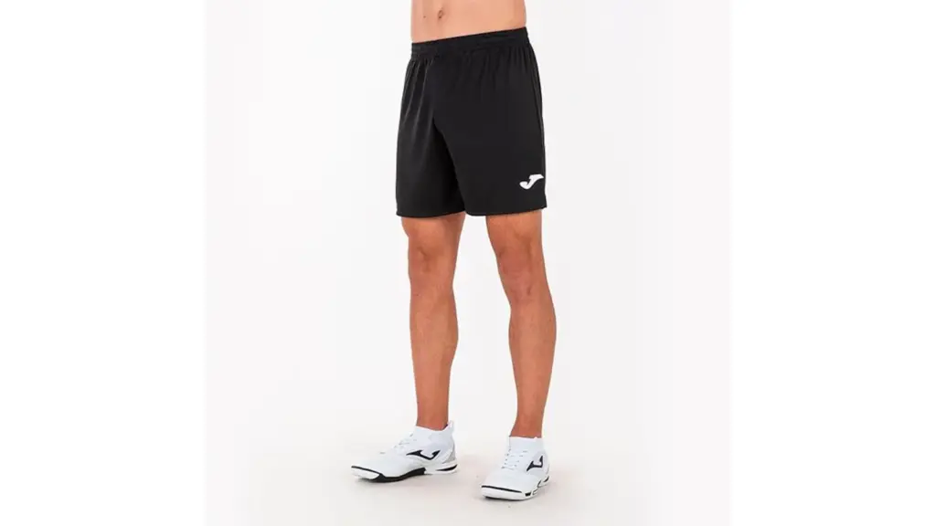 Sports shorts on a white background.