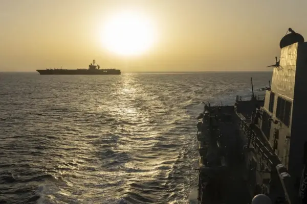 United States intercepts an Iranian cargo ship that was trying to pass through the Strait of Hormuz