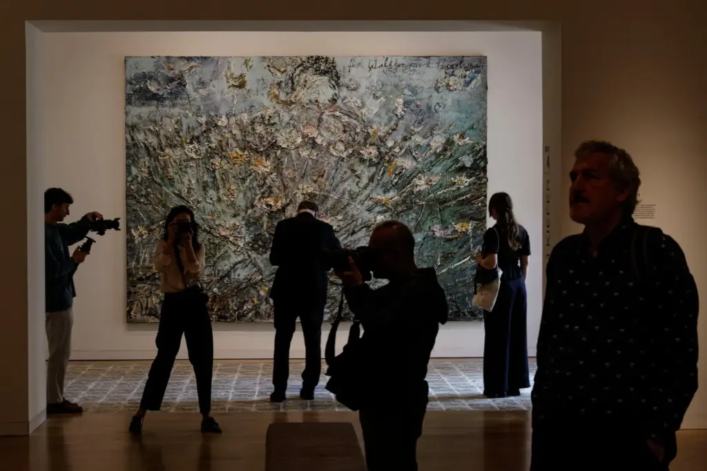 Kiefer compiles painting, history, and literature on a gigantic canvas about Berlin's Nazi airport