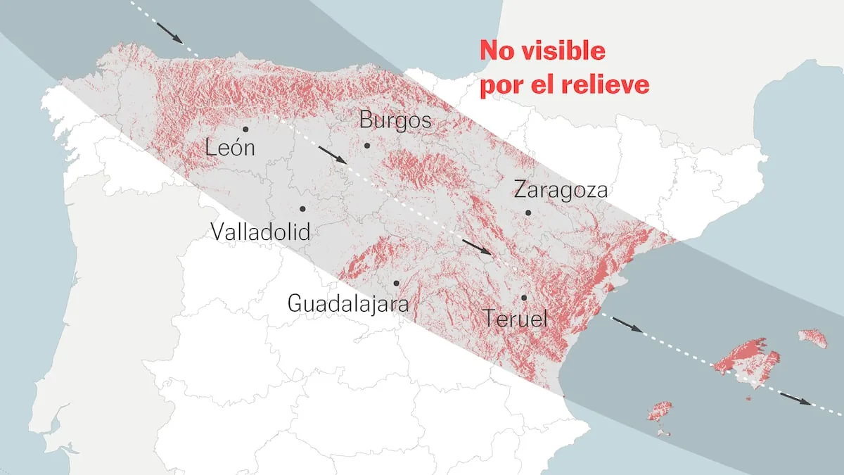 The big eclipse drill is coming to Spain: it's time to choose where to watch the complete occultation of the Sun