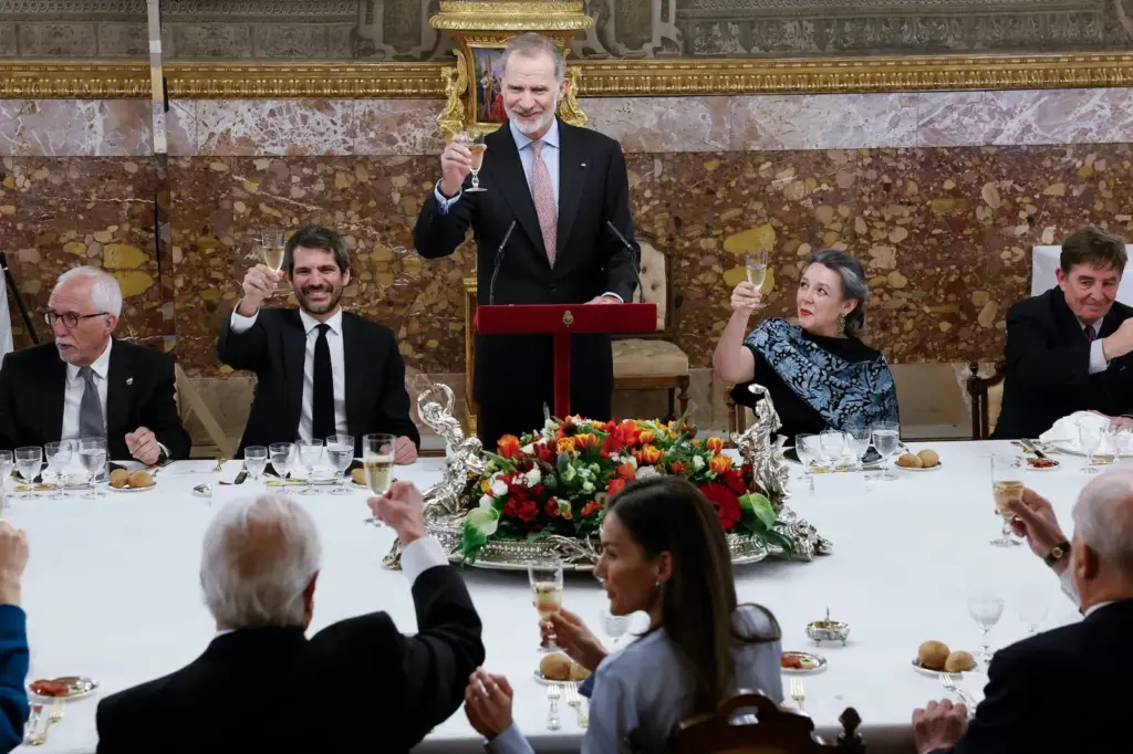 King Felipe recalls the importance of memory at the Cervantes Prize lunch