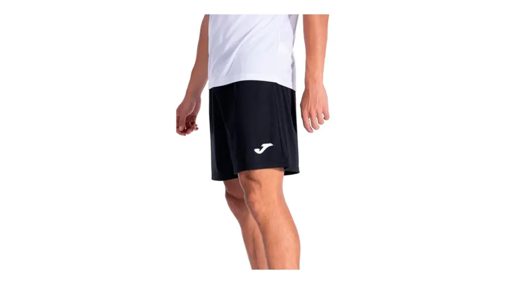 Sports shorts on a white background.