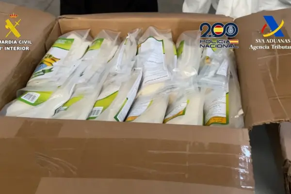 A drug trafficking organization falls while extracting a cocaine stash from a shipment of corn flour