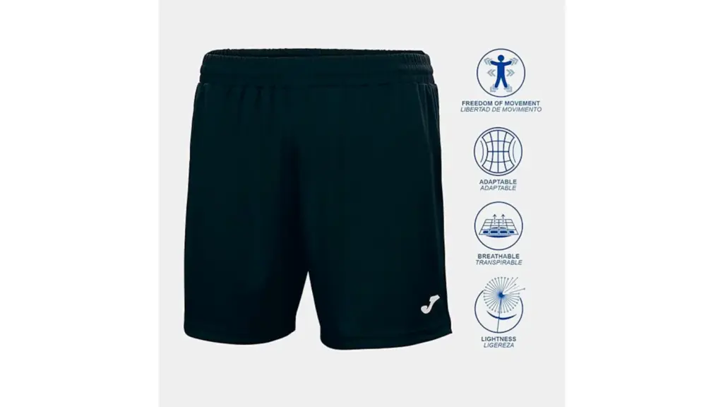 Sports shorts on a white background.