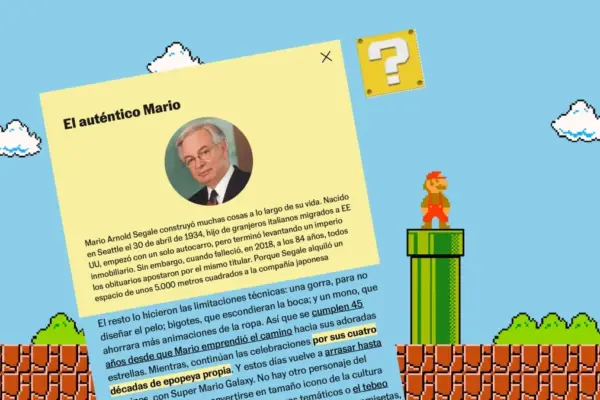Through the pipes with Super Mario: an interactive journey