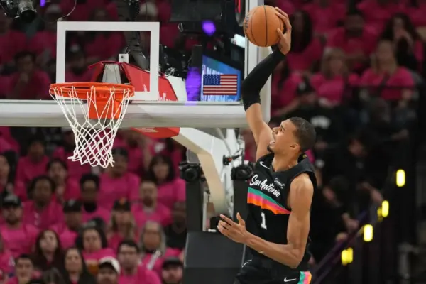 Nothing is too big for Victor Wembanyama, dazzling and record-breaking in his NBA playoffs debut