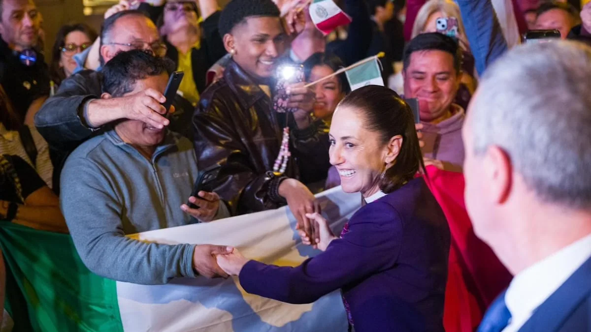 Claudia Sheinbaum arrives in Barcelona on her first visit to Europe as president of Mexico