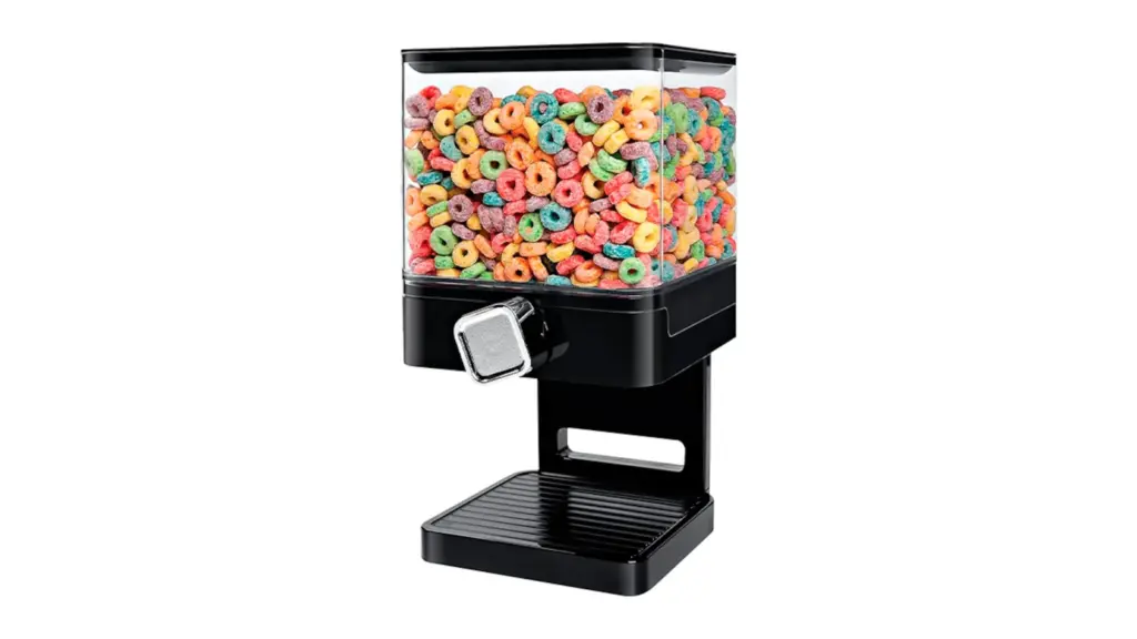 Hermetic dispenser on white background.