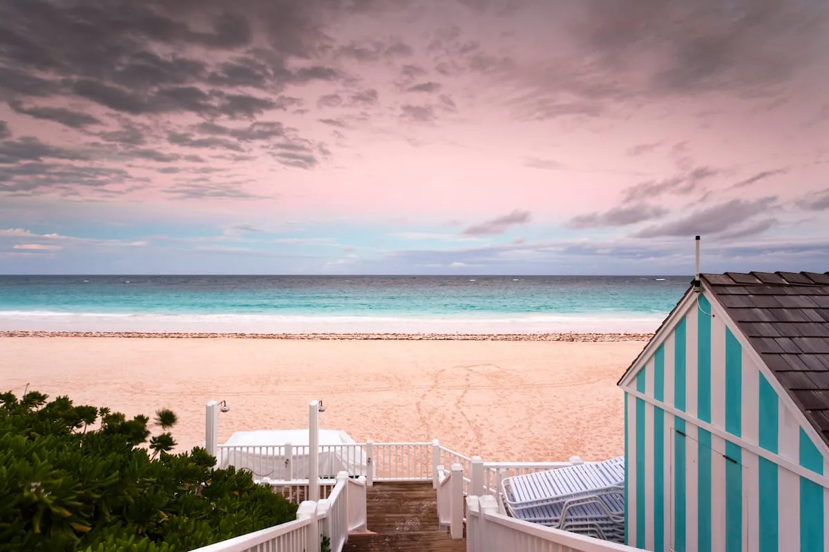 The Bahamas and its pink sand beaches, where the landscape becomes unreal