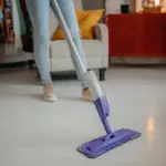 Say goodbye to floor marks with this spray mop that traps all the dust