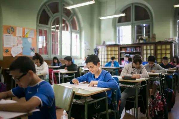 Controversy over multiple-choice diagnostic tests, which do not assess the writing of Catalan students