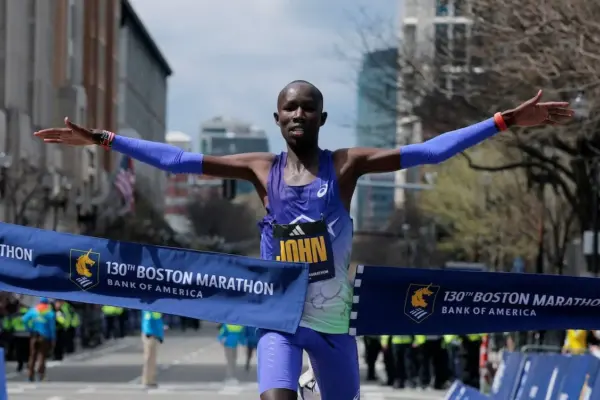 John Korir gifts a course record to the Boston Marathon, which celebrates its 130th edition