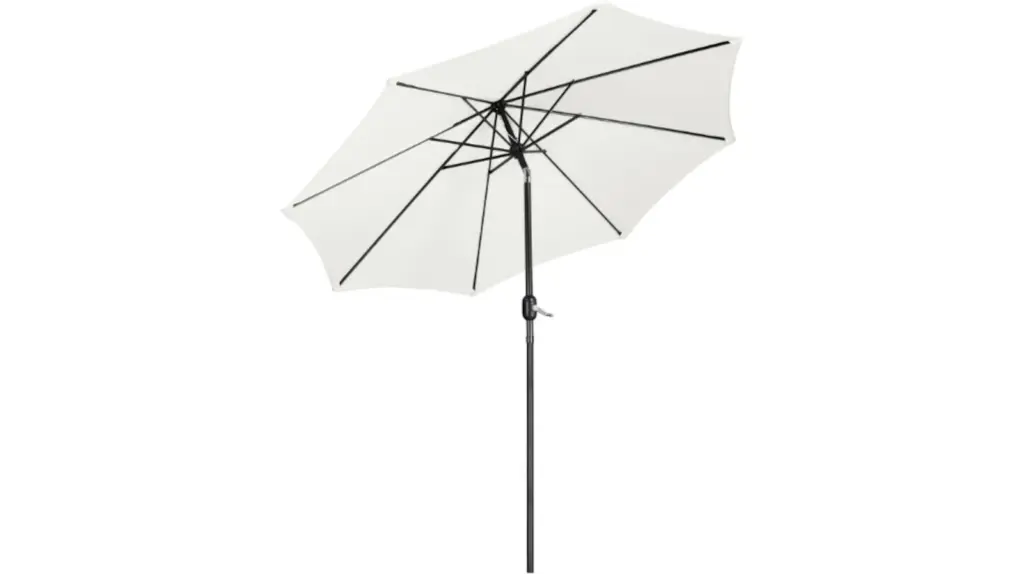 Sombrilla para jardín o terraza con manivela.