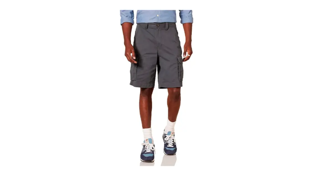 Cargo pants on a white background.
