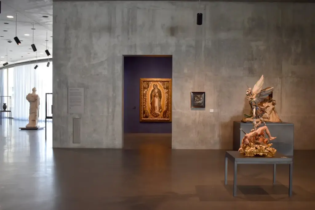The interior of the David Geffen Galleries, the LACMA expansion, on April 15.