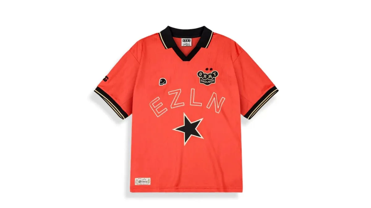 A Spanish clothing brand uses the symbols of the Zapatista Army on a soccer jersey