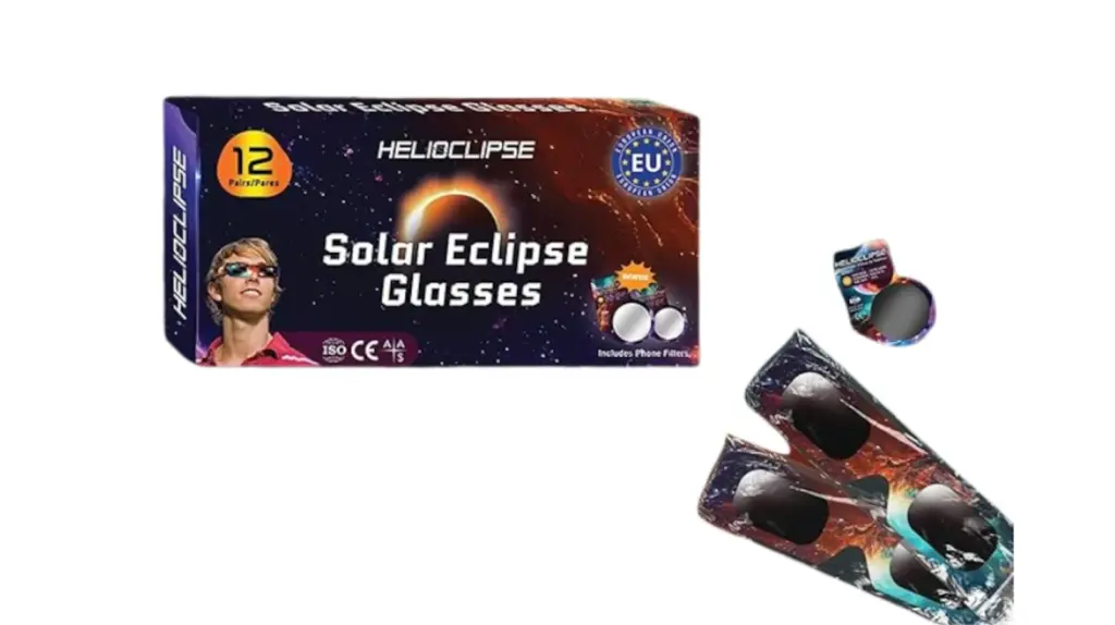 Estas gafas para el eclipse solar homologadas están certificadas para garantizar seguridad.