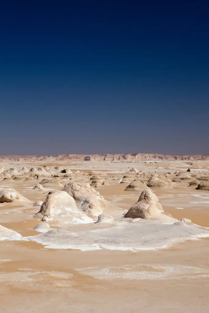 Spectacular image of the White Desert of Egypt.