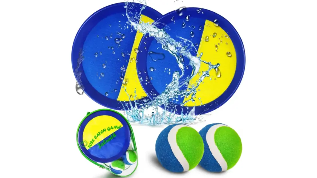 Velcro paddles for playing in the pool.