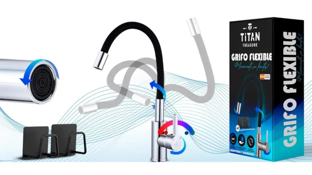 Este es el mejor grifo de cocina flexible que se puede comprar en Amazon