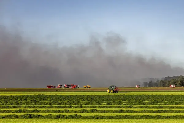 Netherlands requests help to stop a wave of wildfires, four of them in military fields