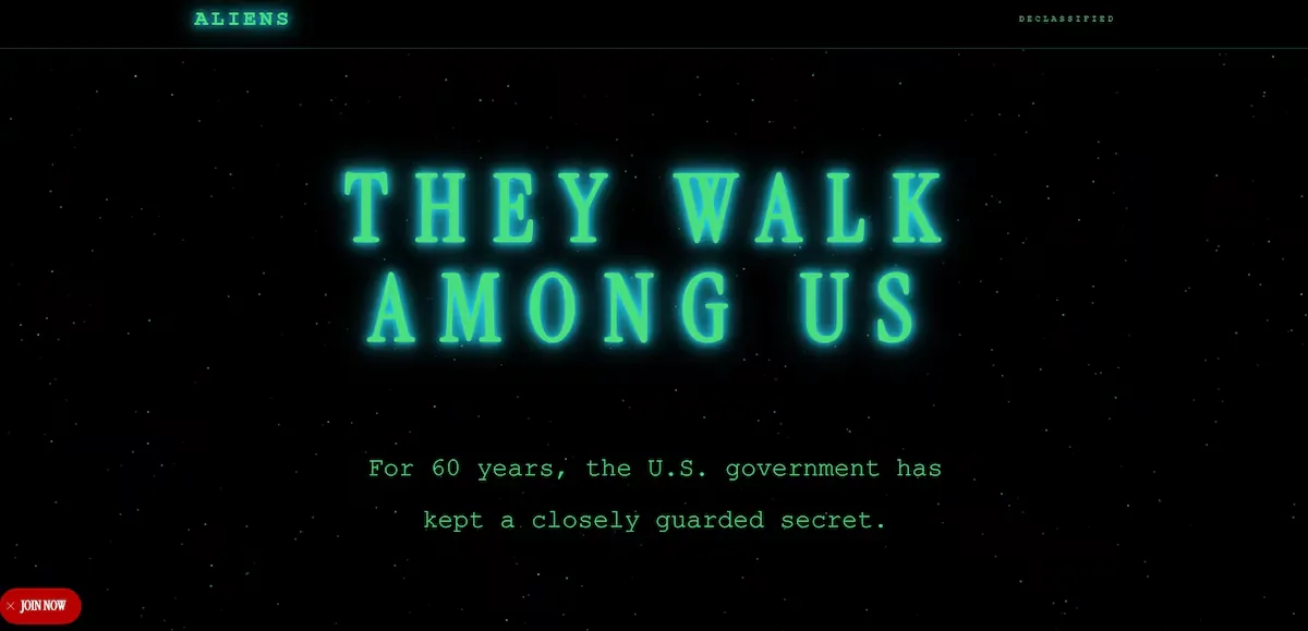 The White House launches a website that equates migrants with aliens: “They walk among us”