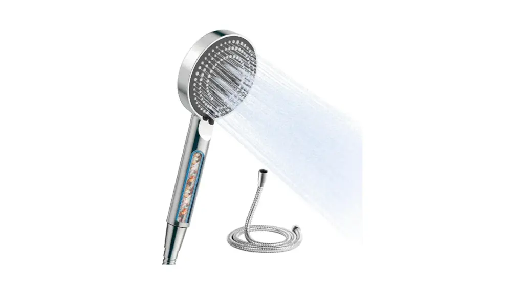 Showerhead on a white background.