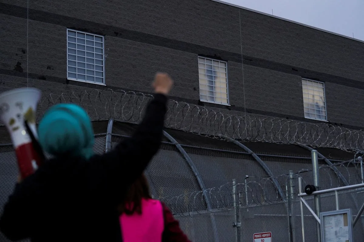 Hundreds of migrants are on a hunger strike at the Delaney Hall detention center in New Jersey