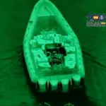 A narco speedboat crashes into a Customs patrol boat during a chase in Almería