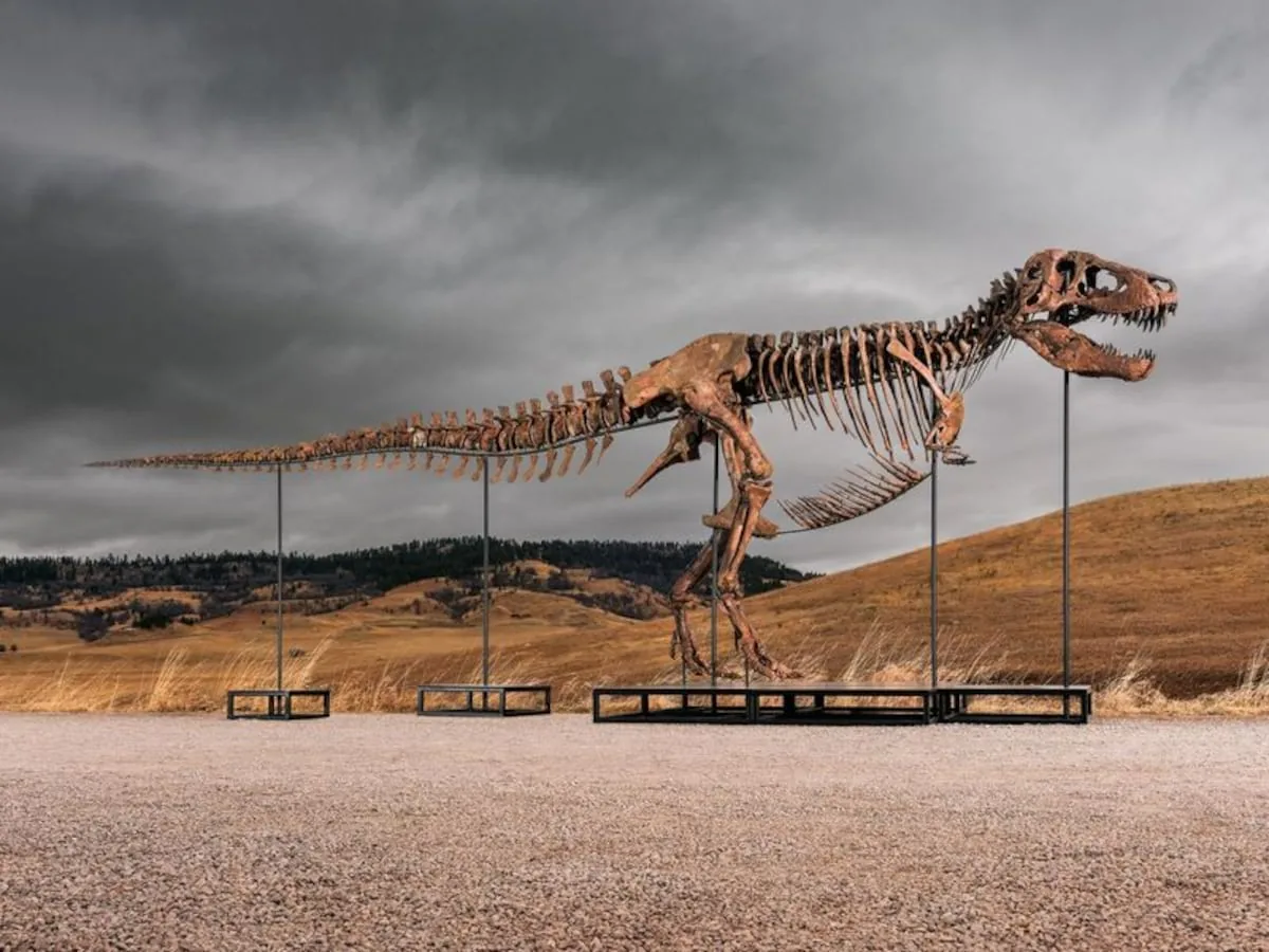 Sotheby’s will auction a ‘T. rex’ dinosaur with a starting price of 20 million dollars