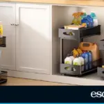Goodbye to detergent chaos: how this under-sink organizer makes use of the pipe space