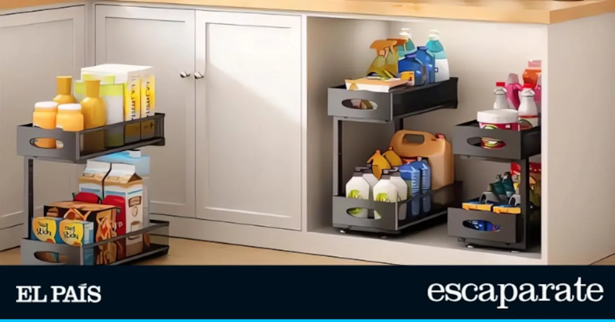 Goodbye to detergent chaos: how this under-sink organizer makes use of the pipe space