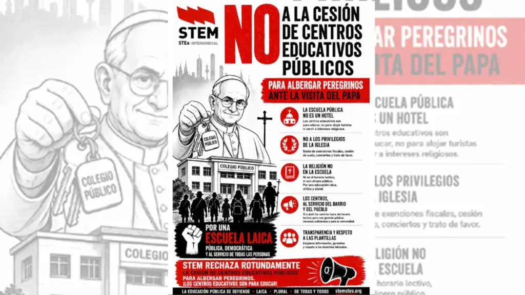 Discomfort over pilgrim camps in public schools in Madrid during the Pope's visit
