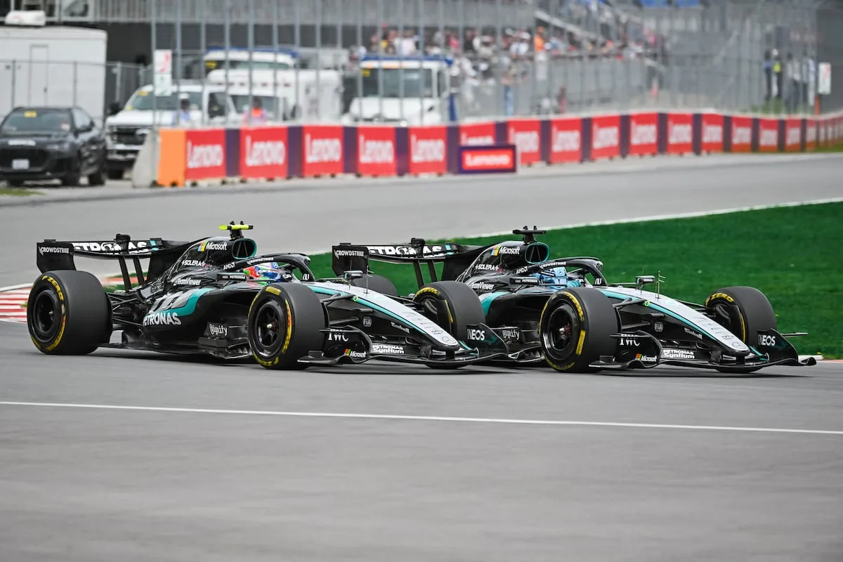 Scratches on Mercedes: pole for Russell in Canada, after clashing closely with Antonelli