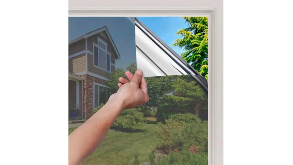Window film on white background.