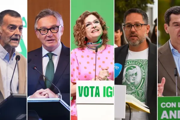 The first electoral debate in Andalusia | The five main candidates face off
