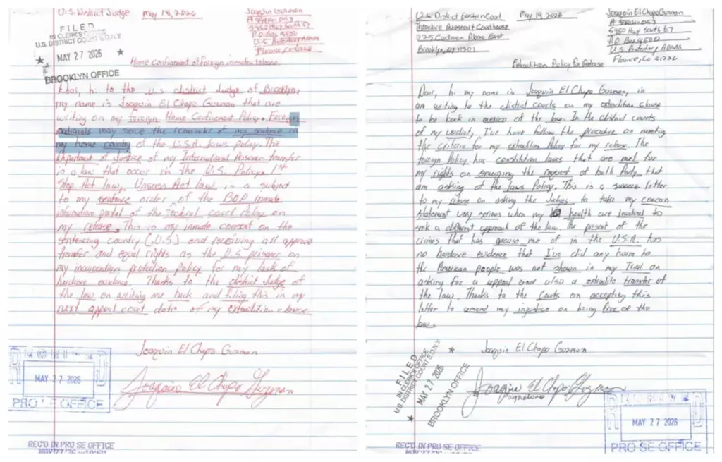 La inagotable pluma del reo 89914053: las cartas del Chapo desde la prisión de Colorado